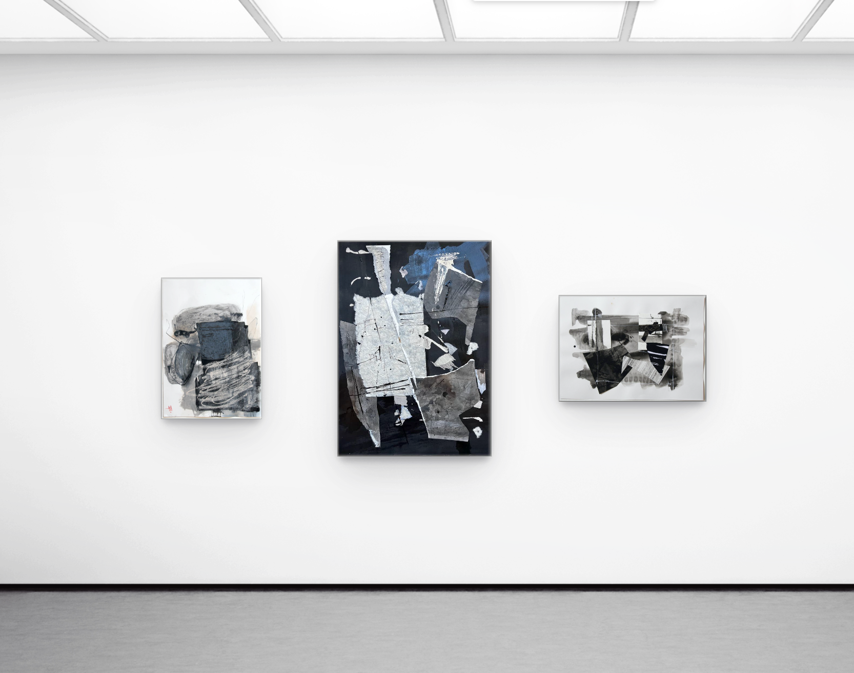 Vue d’exposition des œuvres d’Alma Oren